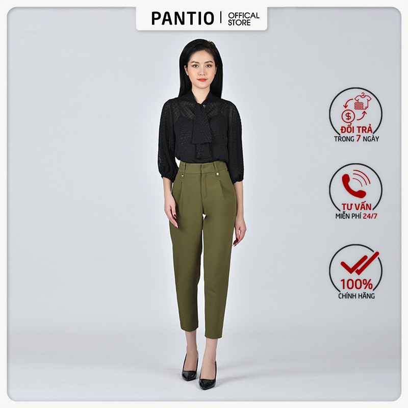 Quần dài nữ chất liệu Thô đũi, dáng suông FQD5795 - PANTIO