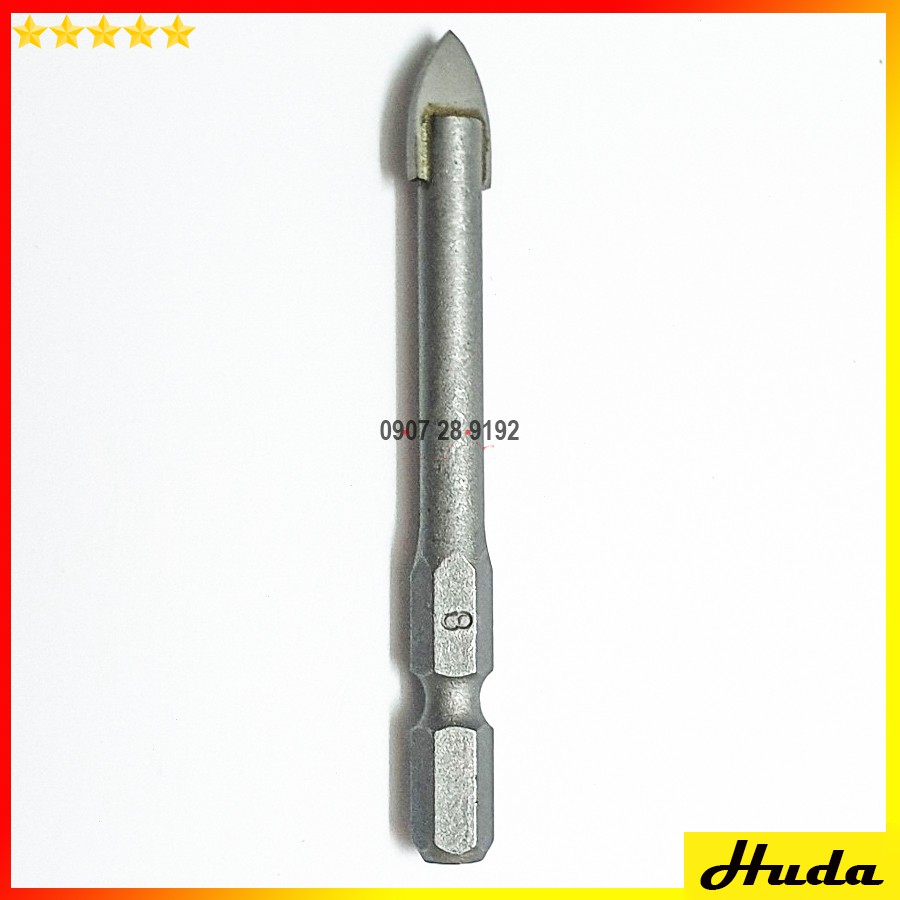 Mũi khoan gạch men thủy tinh 4mm 5mm 6mm 8mm 10mm chân chuôi lục giác Makita D31413 D31429 D31435 D31441 D31457