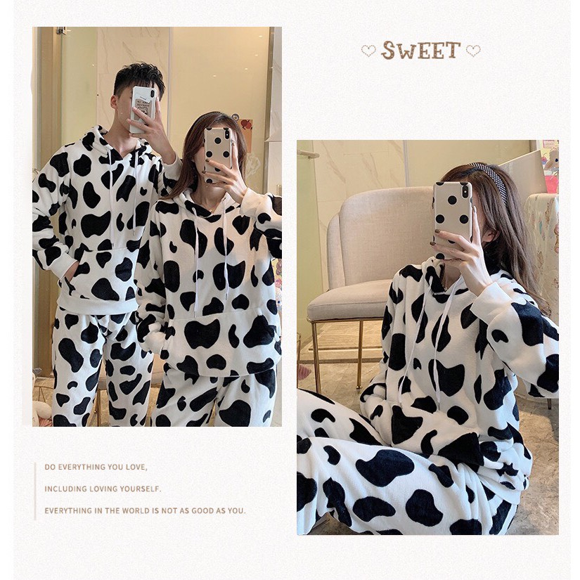 Bộ bò sữa, bộ dài tay, bộ thu đông nam nữ, áo hoodie và quần dài chất nỉ da cá, vải đẹp, dày dặn T96 | BigBuy360 - bigbuy360.vn