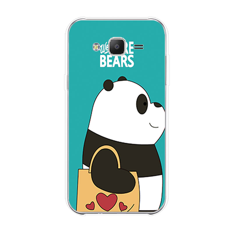 Samsung Galaxy J3 J5 J7 2015 2016 Soft TPU Silicone Phone Case Cover Three Bare Bears 2