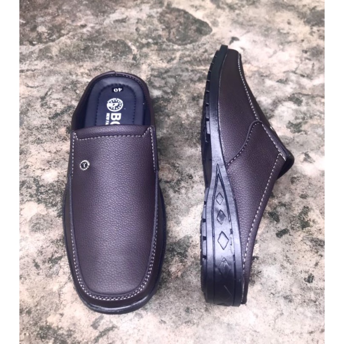 Dép bít mũi nam cao cấp_da mềm _mã SP19_size từ 38-43_màu nâu- mẫu mới nhất hiện nay