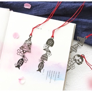 Bookmark Sakura kim loại ép mỏng kèm bao thư và thiệp