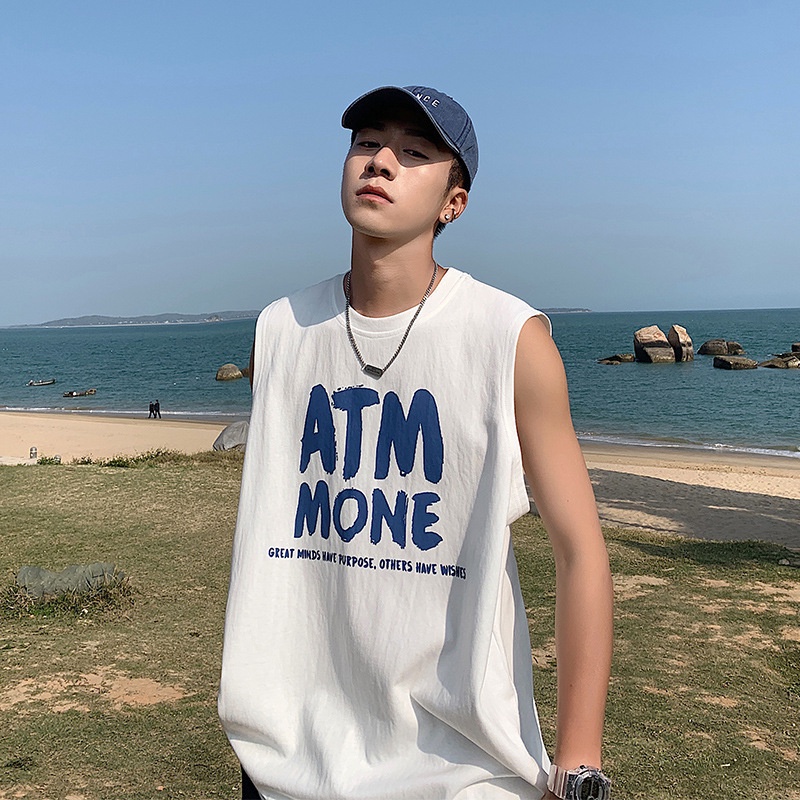 Áo Thun Thể Thao Sát Nách Dáng Rộng In Logo Faruiline MEN081 Thời Trang Mùa Hè Cho Nam  FURILINE MEN081