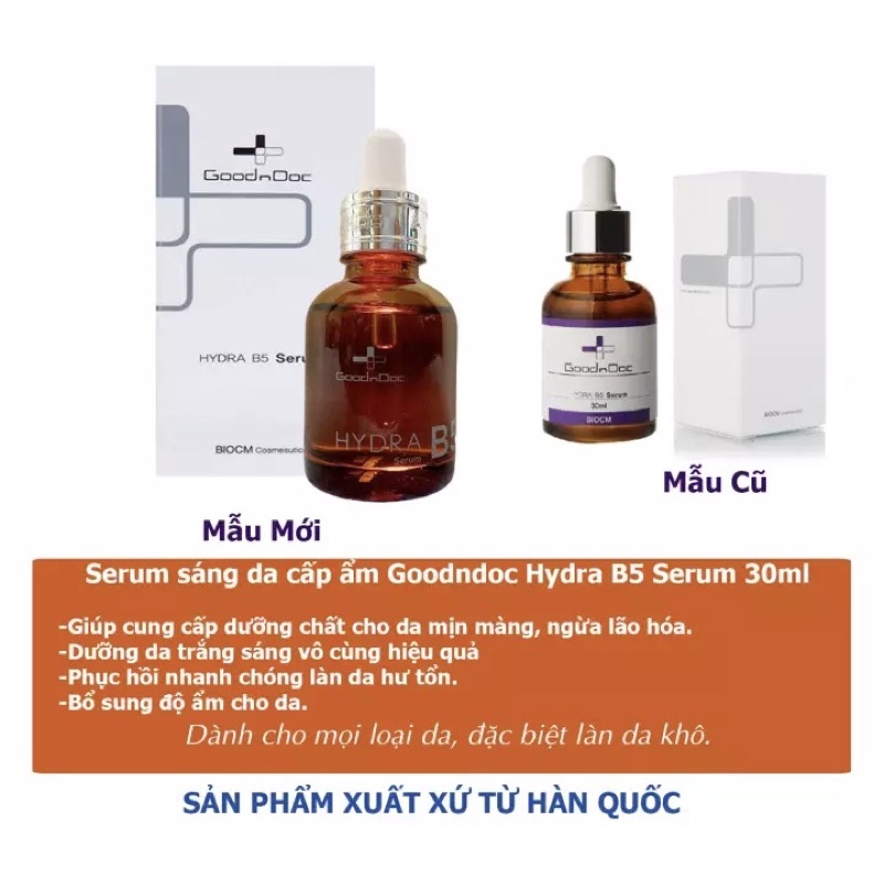 TINH CHẤT DƯỠNG ẨM, TRẮNG DA GOODNDOC HYDRA B5 SERUM 30ml | BigBuy360 - bigbuy360.vn