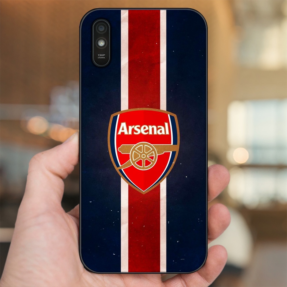 Ốp lưng Xiaomi Redmi 9A viền đen in hình Arsenal FC