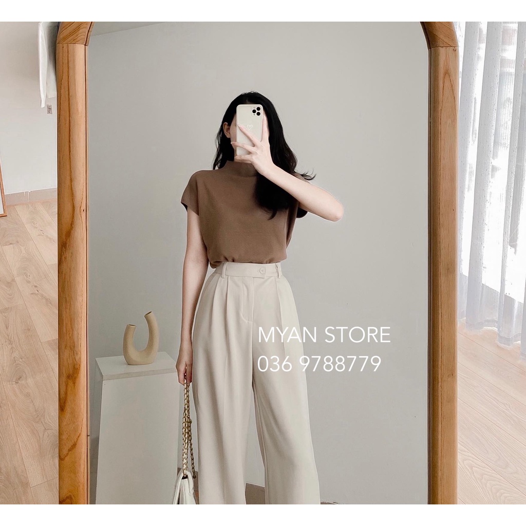 Quần culottes chun sau 2 cúc (1cúc trong) Q092106