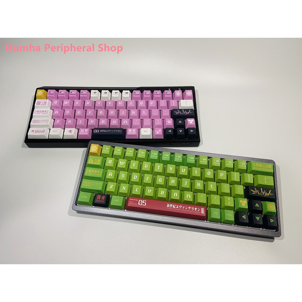 Evaa Nắp Bàn Phím Cơ 140 Phím Chất Liệu PBT Nhuộm Màu Họa Tiết Cherry profile Cá Tính