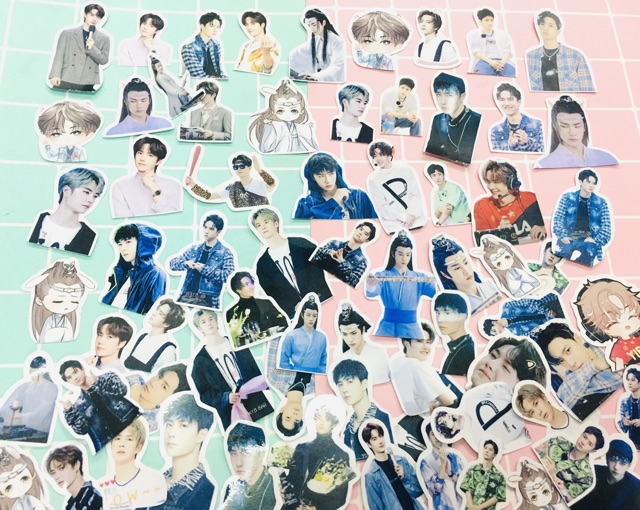 20-50 Sticker tiêu chiến , Sticker vương nhất bát bóc dán