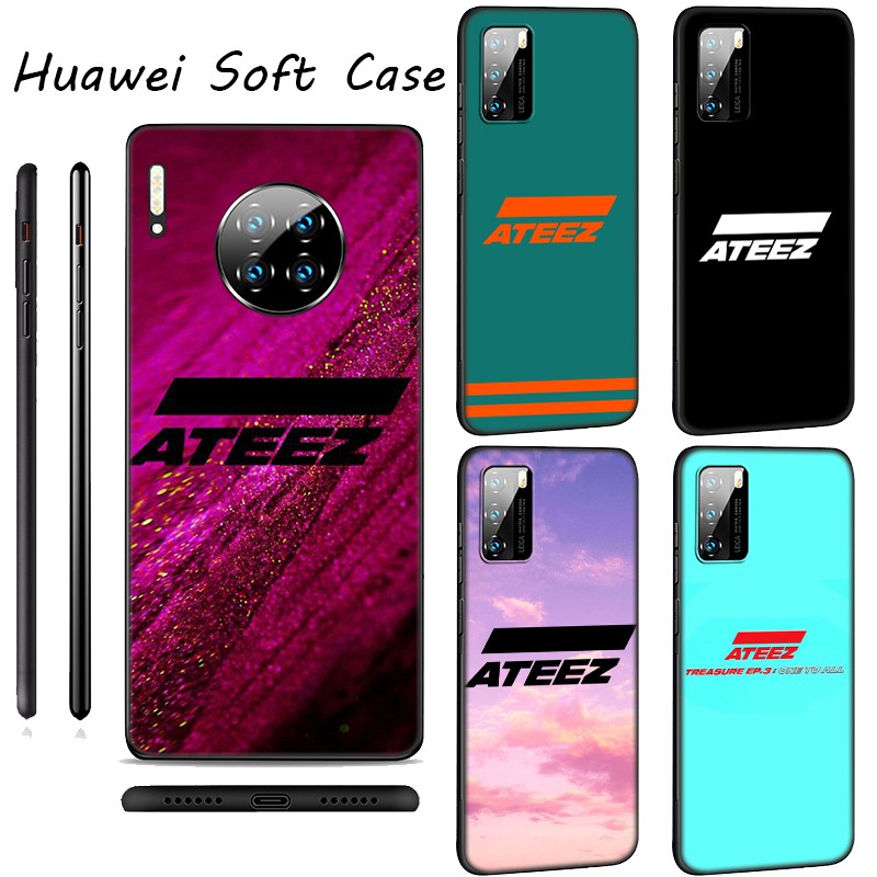 Ốp điện thoại mềm logo ATEEZ LU136 cho Huawei P20 P10 P9 P8 Lite Mini Pro 2017 2016 2015 P20Pro P10Lite P8Lite