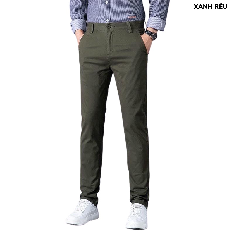 (Thanh lý lẻ size) Quần kaki nam co giãn 4 chiều dáng suông
