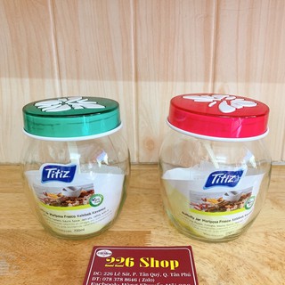 Hũ thuỷ tinh nắp bướm Titiz 720ml kèm muỗng