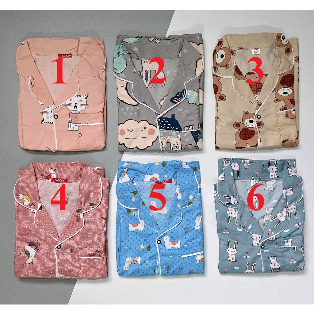 [Kate mềm] Bộ Pijama lửng chất Kate Thái mềm freesize<60kg | BigBuy360 - bigbuy360.vn
