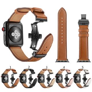 Dây đồng hồ chất liệu bằng da dành cho dòng Apple Watch 5/4/3