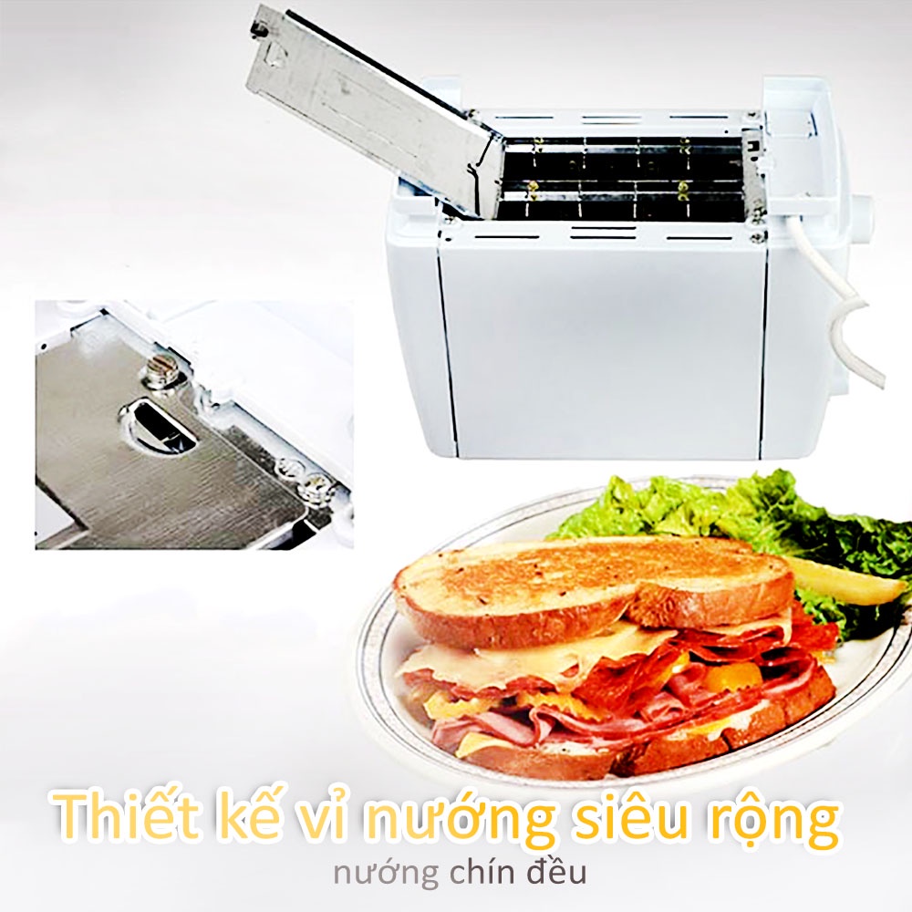 Máy nướng bánh mì Simplus 750W chiếc máy làm đồ ăn sáng đa chức năng Máy nướng mini áp suất nhỏ Máy