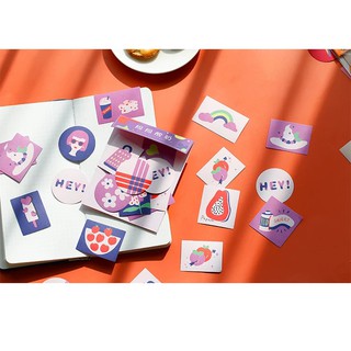 (Set 60 chiếc) Sticker dán sổ tay trang trí ốp điện thoại laptop máy tính với nhiều mẫu dễ thương