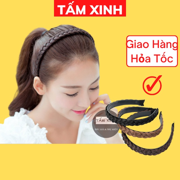 Bờm tóc giả, băng đô tóc giả gọn gàng, dễ thương