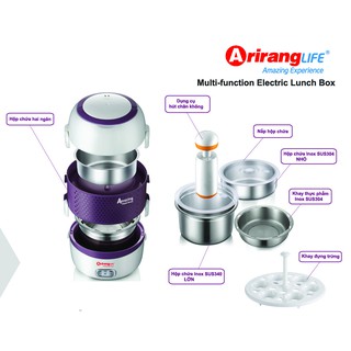 Hộp cơm hâm nóng ArirangLife ALS263 (Tím)