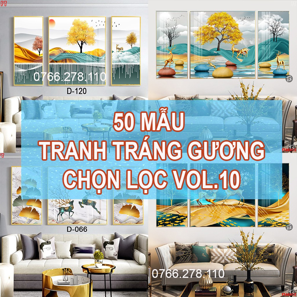 [50 MẪU] Tranh Treo Tường TRÁNG GƯƠNG cao cấp,  in UV 3D Trực tiếp trên Gỗ HDF Nguyên tấm Dầy 12ly Bóng - Bền - Đẹp.