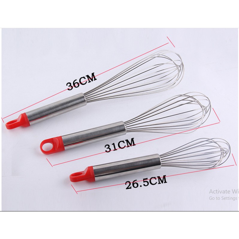 Phới lồng inox cán đỏ đẹp
