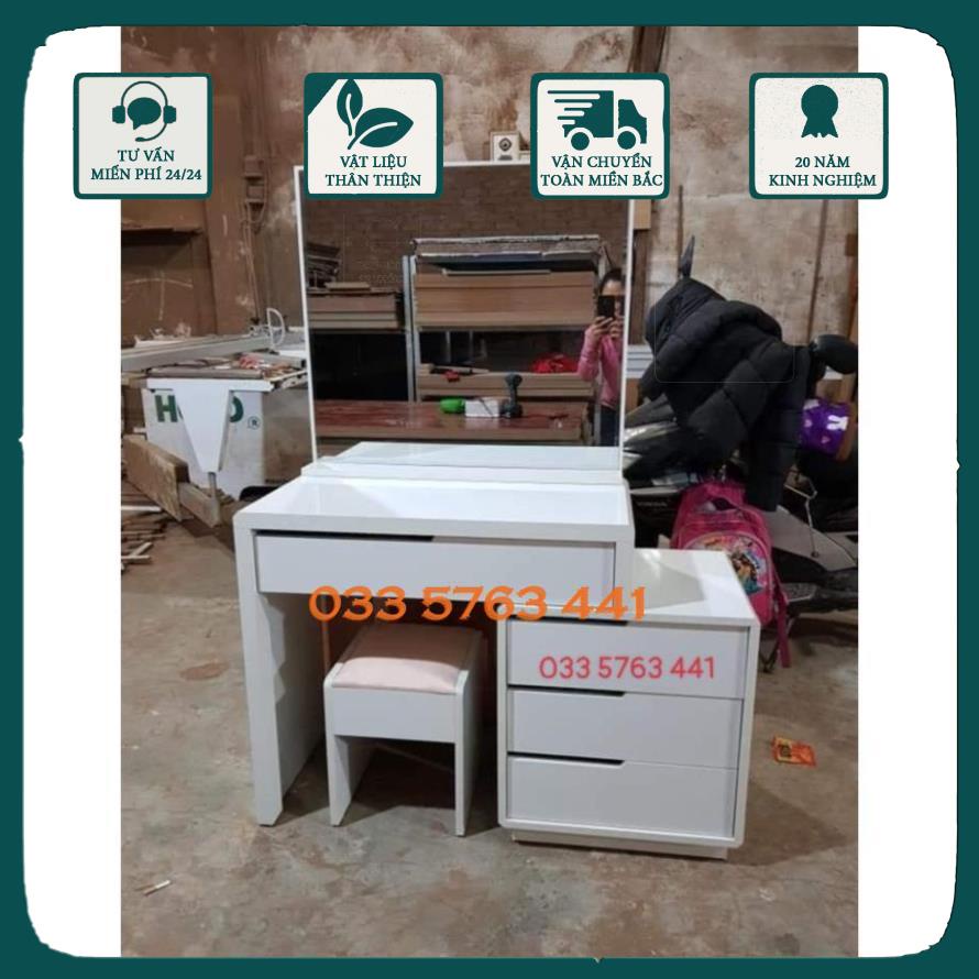 GIÁ GỐC - Bàn trang điểm đẹp thiết kế thông minh tùy chỉnh kích thước gỗ MDF phủ melamine