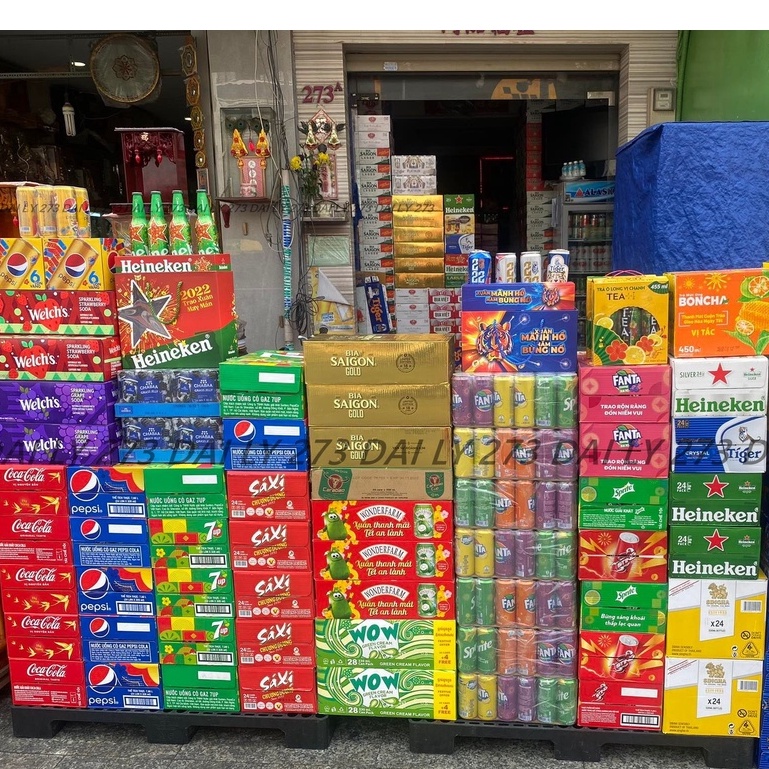 Nước Ngọt Có Gas 7up - Seven Up Vị Chanh Soft Drink  - Đại lý 273