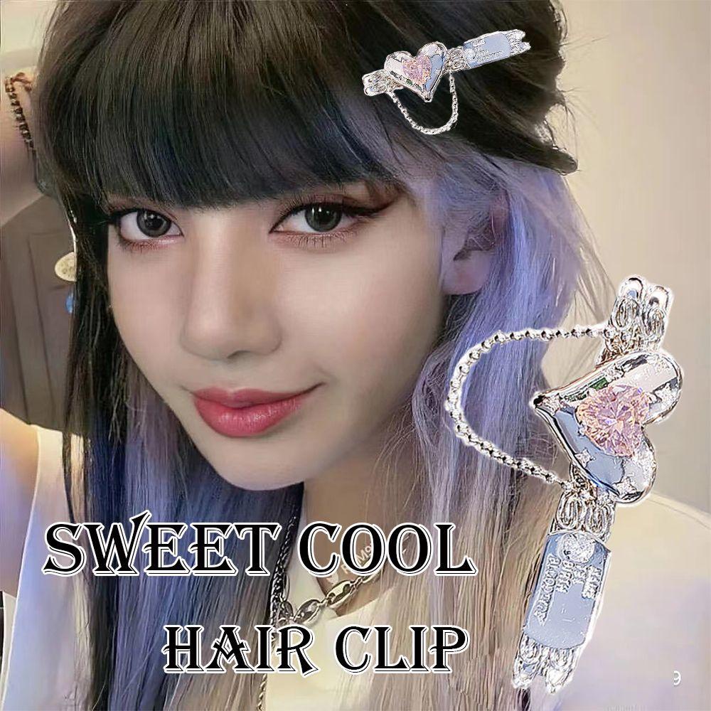 Kẹp Tóc Mỏ Vịt Bằng Kim Loại Đơn Giản Không Uốn Cong