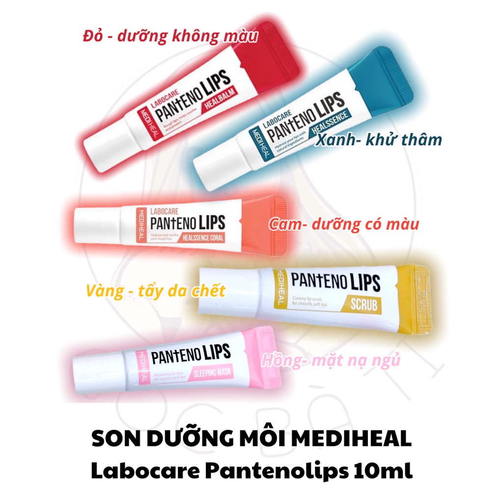 Son dưỡng giảm thâm môi Mediheal Labocare Panteno Lips Labo Care Xanh, Đỏ, Cam , Hồng, Nâu