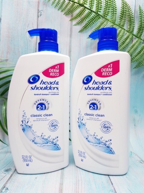 Dầu gội Head & Shoulders 2 in 1 của Mexico - 950 ml