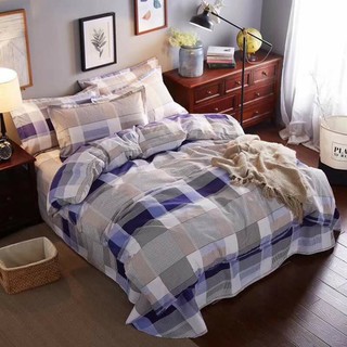 set chăn ga gối burberry