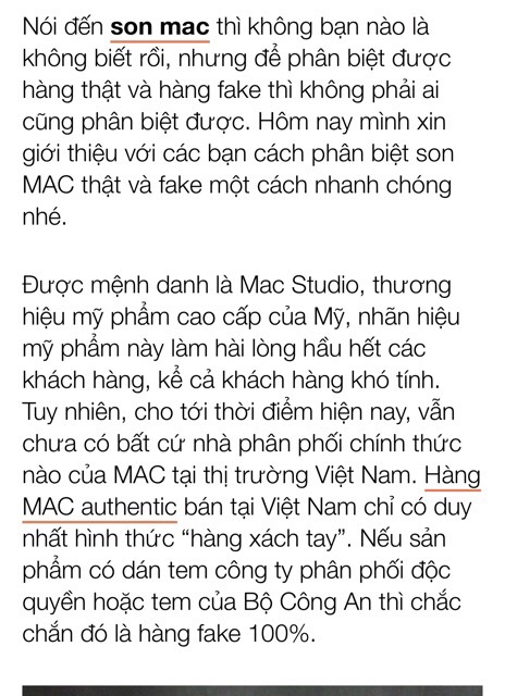 Mua 2 tặng 1 - Son Mac Chính Hãng 100%