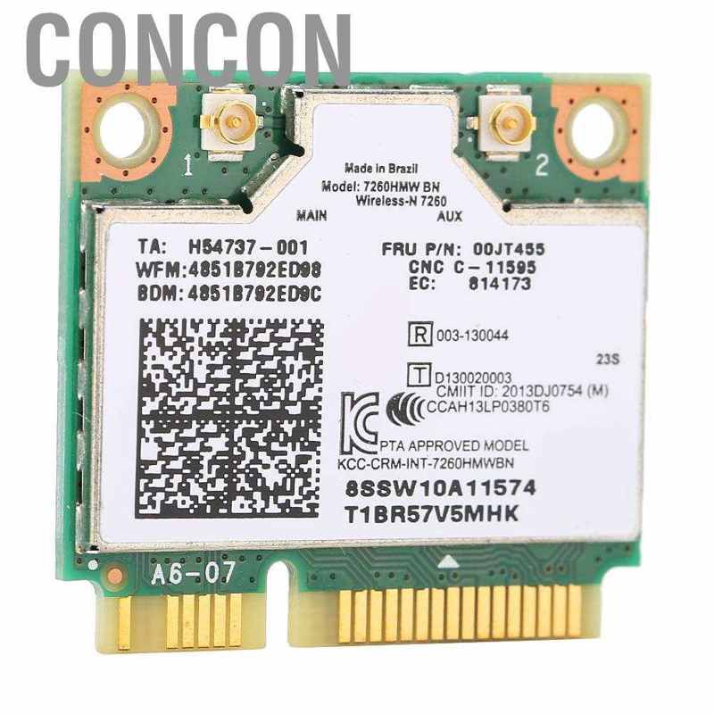 [Ready Stock] Card Wifi Không Dây 300mbps Cho Intel 7260 Bn 802.11bgn Mini Pci-E