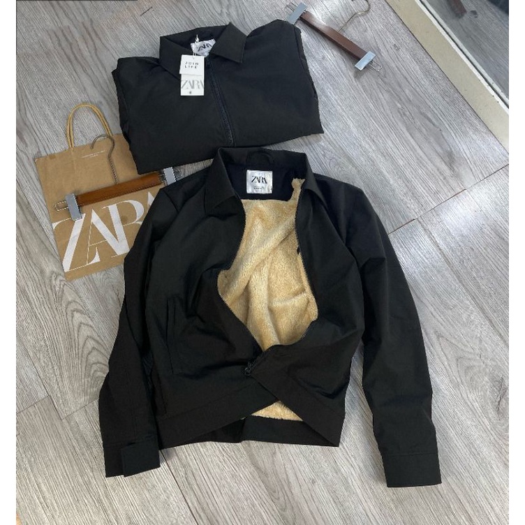 Áo khoác lót lông vàng cho bố