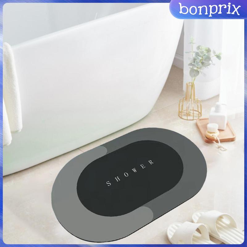 Thảm Chùi Chân Chống Trượt Nhanh Khô Hình Oval Kích Thước 40x60cm