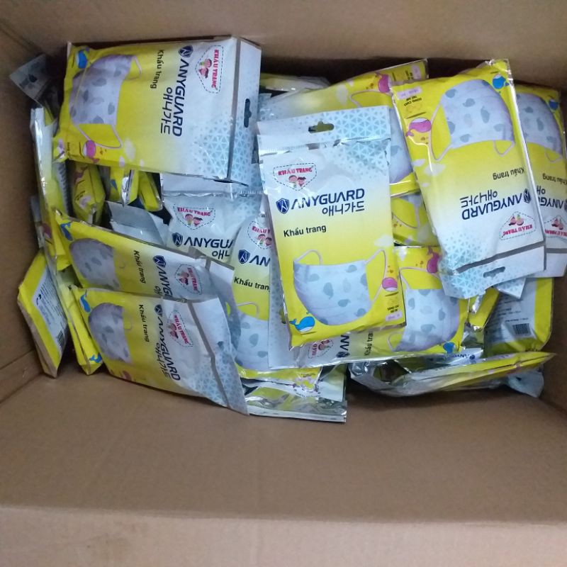 Khẩu trang trẻ em Anyguard túi 10 cái Khẩu Trang Trẻ Em Unicharm 3D Mask Kids túi 3 Cái | BigBuy360 - bigbuy360.vn