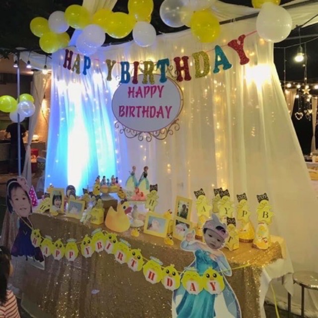 Bộ chữ HAPPY BIRTHDAY bằng xốp trang trí sinh nhật