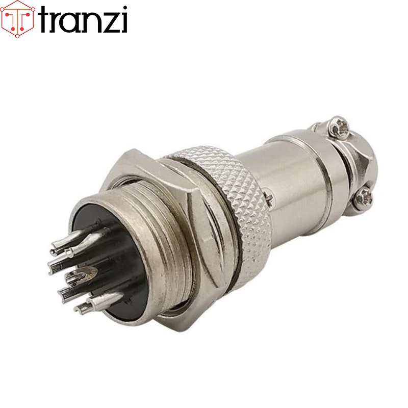 Giắc GX16 7P 16mm bộ đực cái - túi 1 bộ đực cái