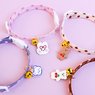 vòng cổ kèm charm nhựa cho chó mèo