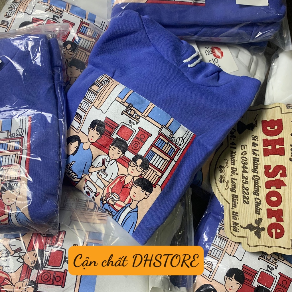 (Mẫu Mới 2021) Áo Hoodie Hình Gia Đình Reply 1988 Hàn Quốc Có Mũ Nam Nữ Chất Nỉ Bông Dày Dặn Form Rộng Unisex | BigBuy360 - bigbuy360.vn