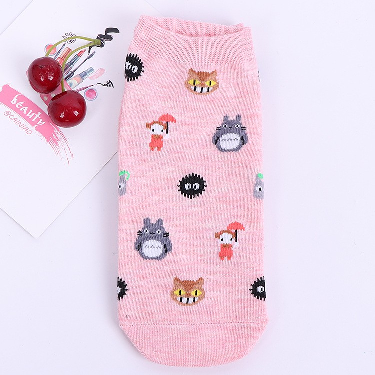 Bộ 5 Đôi Vớ Cotton Họa Tiết Totoro Đáng Yêu