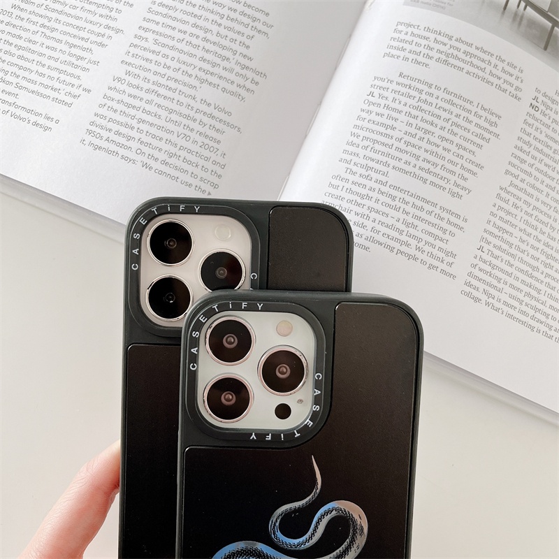 Ốp Điện Thoại Hình Đầu Lâu Hoa Da Rắn Cho iphone 15 14 pro max 13 pro max 11 promax 12promax 6 / 7g 7 / 8 plus