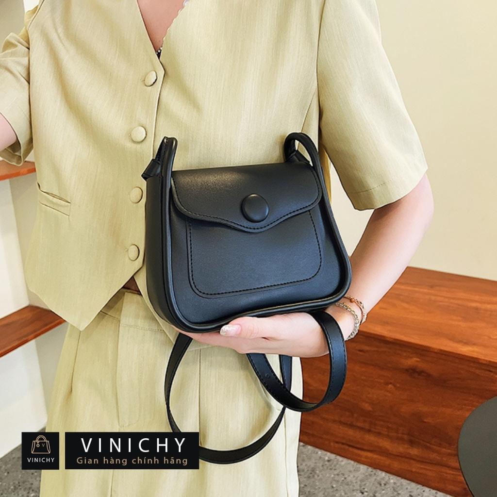 Túi xách nữ đeo chéo, đeo vai, đi chơi, đi học VINICHY, da đẹp, thời trang cao cấp size 20cm HA224