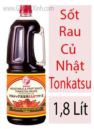 SỐT RAU CỦ NHẬT BẢN 1,8 LÍT - JAPAN TONKATSU SAUCE BULL DOG
