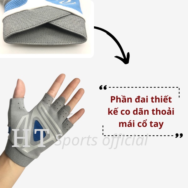 Găng tay thể thao nam nữ saidini HT Sports, bao tay tập gym đi xe máy cao cấp co dãn tốt mẫu mã đẹp