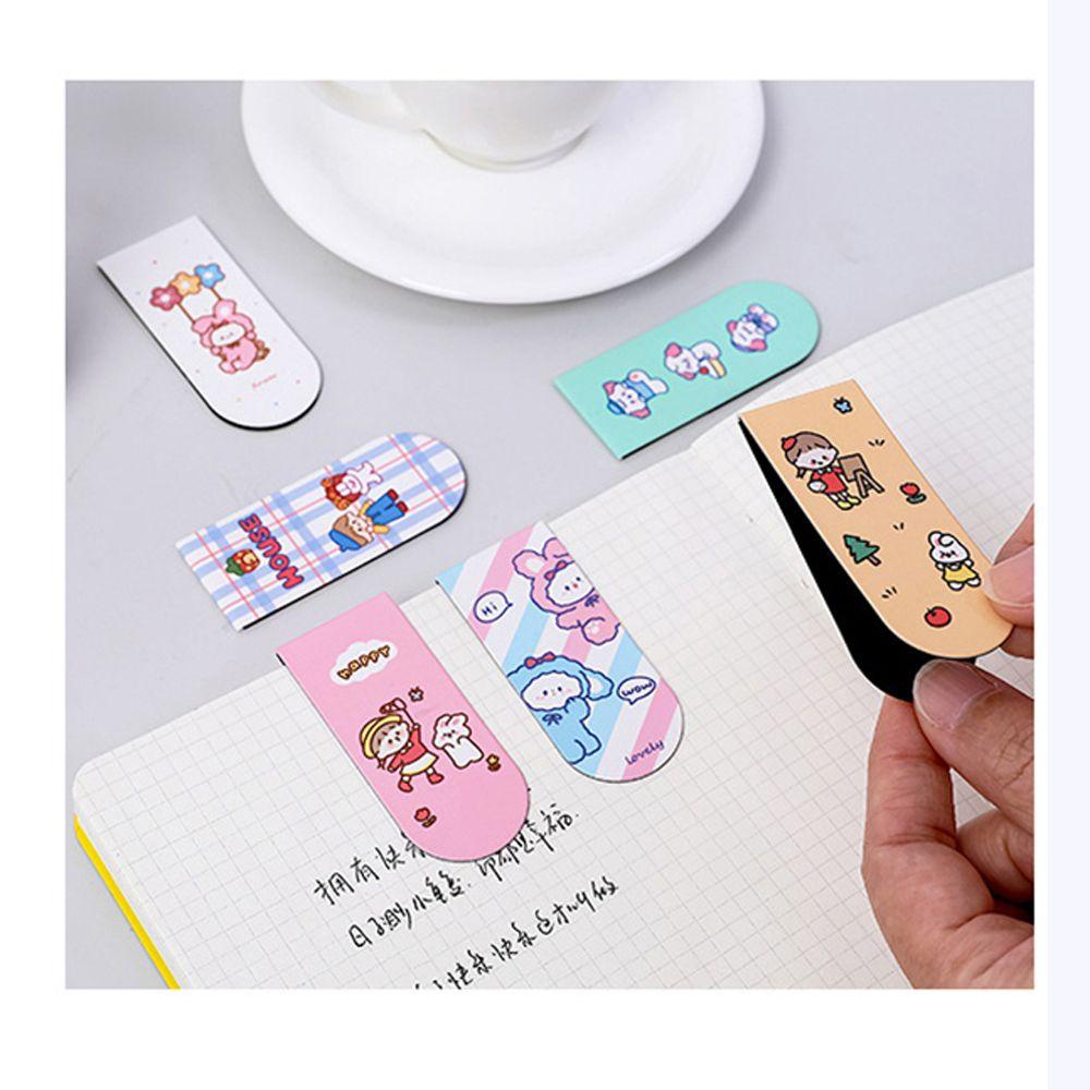 Thẻ Đánh Dấu Trang Sách Họa Tiết Hoạt Hình Dễ Thương Dành Cho Học Sinh