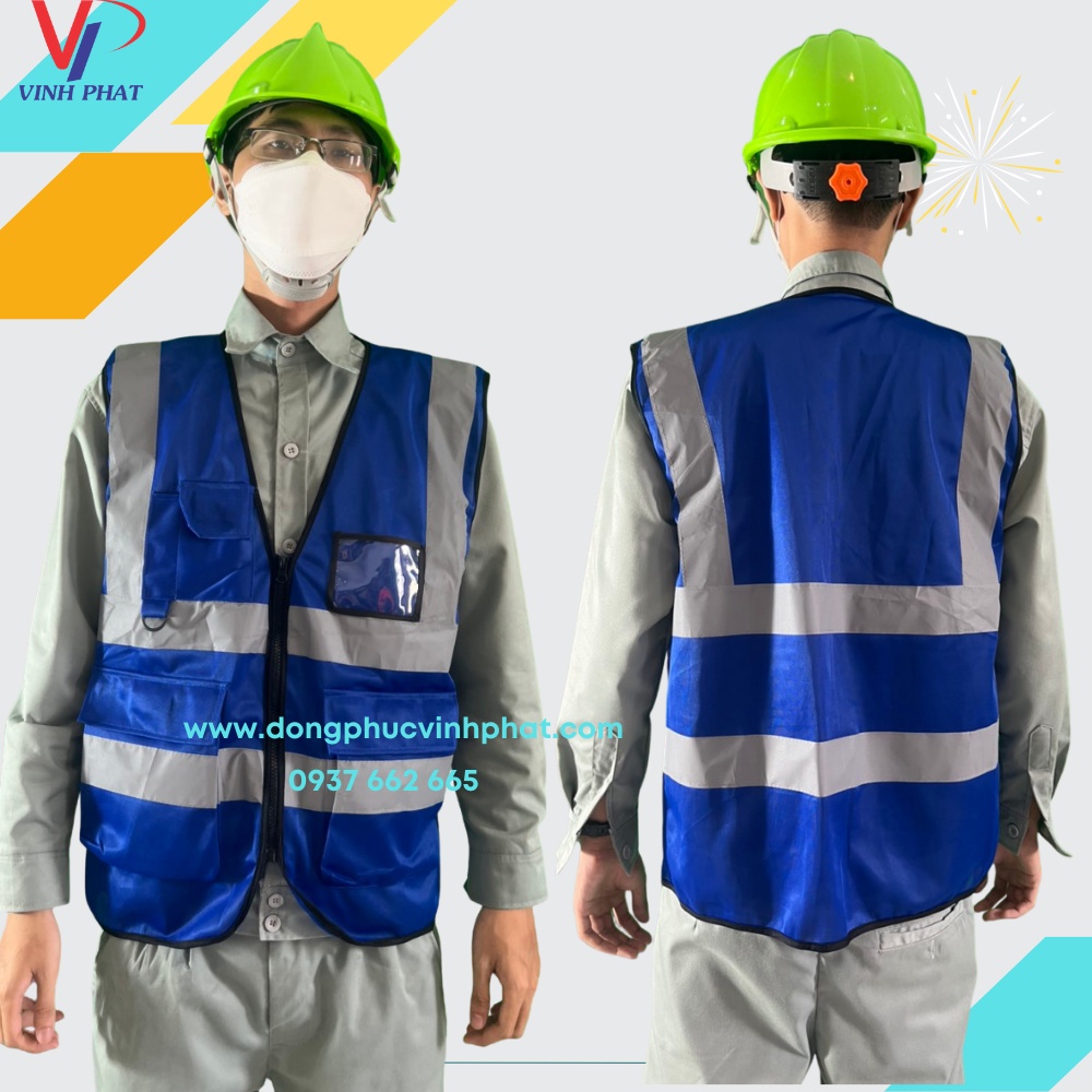 Áo Lưới Phản Quang Bảo Hộ Palide Túi Hộp 1 Khóa Kéo Cao Cấp Vải Siêu Nhẹ Thoáng mát - Hình Thật