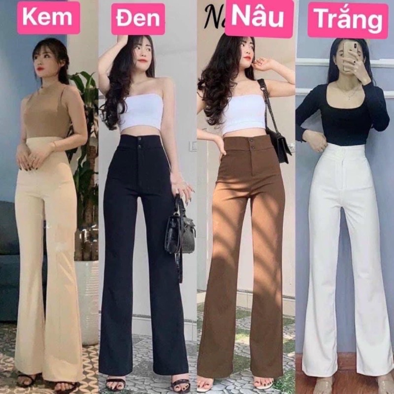 Quần ống suông/ ống loe dây kéo bigsize 50-90kg