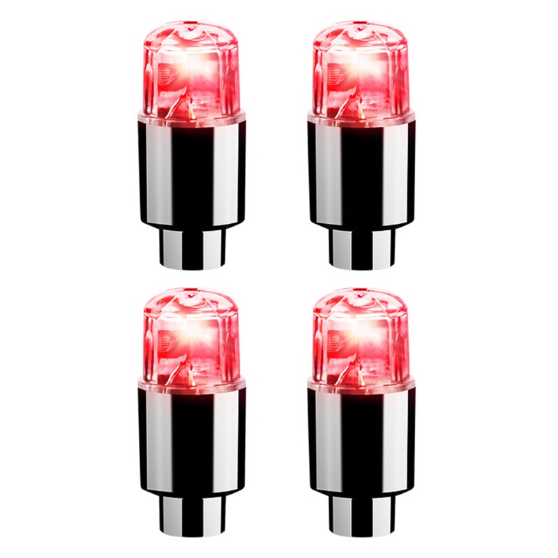 Bộ 4 Đèn LED Gắn Van Bánh Xe Đạp / Xe Hơi Trang Trí