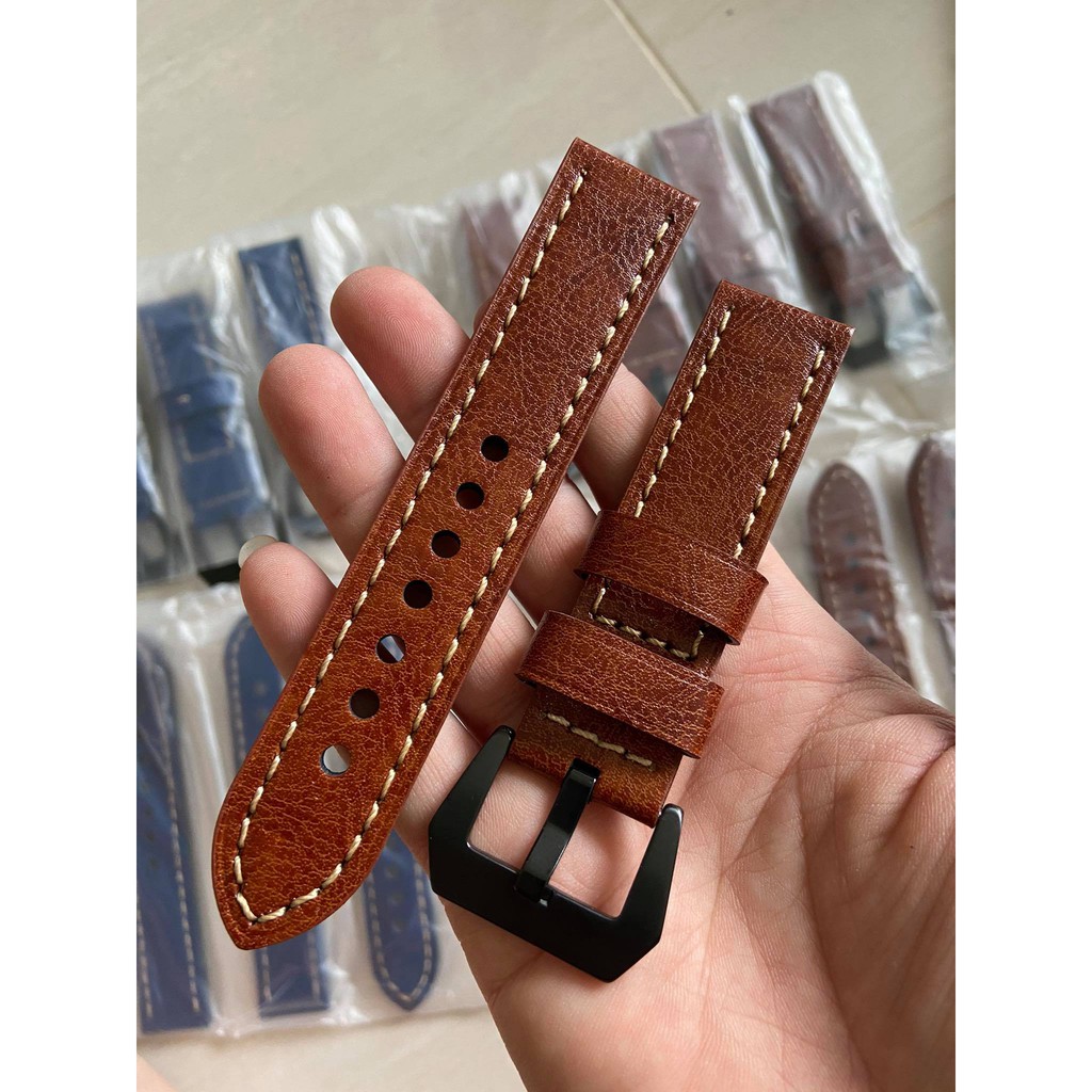 Dây đeo đồng hồ Panerai chất lượng cao, Dây da thật