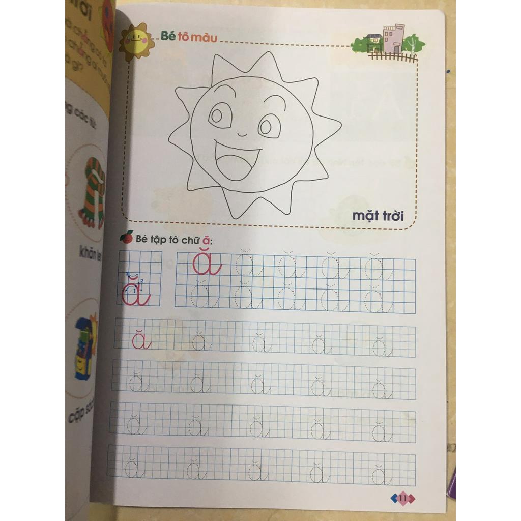 Sách - Mai em vào lớp 1-Vở bé làm quen với chữ cái ( dành cho trẻ tuề 5-6 tuổi )