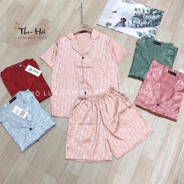 Bộ ngủ lụa cộc